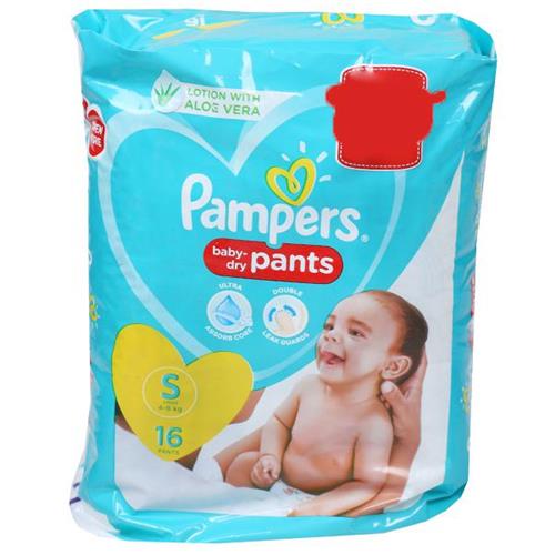 PAMPERS PANTS S (4 TO 8kg) 16 PANTS